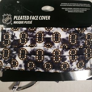 NWT Unisex Boston Bruins FOCO Pleated Face Cover